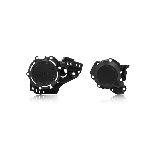 Комплект защиты крышки сцепления и зажигания X Power KTM EXC 250 300 TPI 2020 22, Husqvarna TE 250i 300i 2020 22, GASGAS EC 250 300 2021 - Черный - фото 1