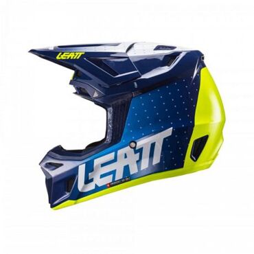 Шлем кроссовый Leatt Moto 8.5 Helmet Kit Blue V24 - миниатюра 5