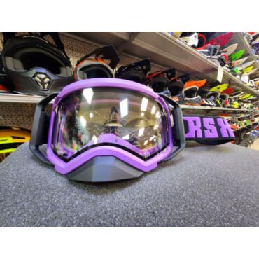 Очки зимние RSX Blizzard Winter, черный фиолетовый; двойная прозрачная линза - миниатюра 5