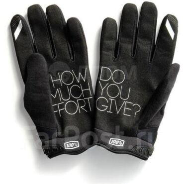 Мотоперчатки подростковые 100% Brisker Youth Glove, black grey (YXL, Детская Кросс эндуро) - миниатюра 1