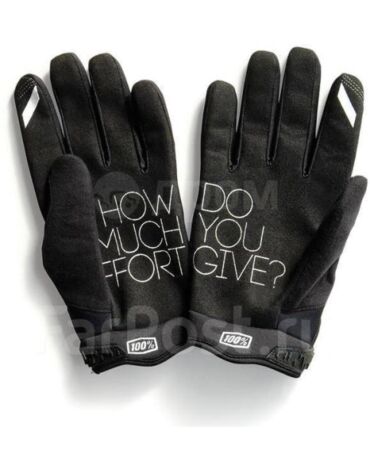 Мотоперчатки подростковые 100% Brisker Youth Glove, black grey (YXL, Детская Кросс эндуро)