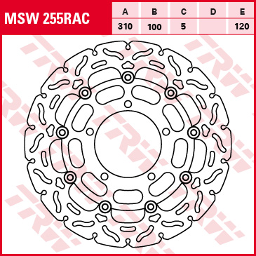 Тормозной диск передний Suzuki GSX R600 750 06 07 / GSX R1000 05 08