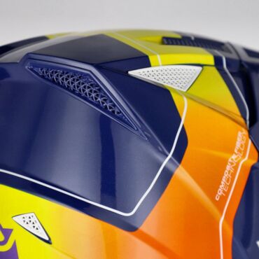 Acerbis Шлем T711 Blue Orange - миниатюра 10