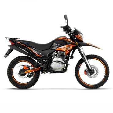 Мотоцикл эндуро ROCKOT XR250 (черный оранжевый) - миниатюра 1