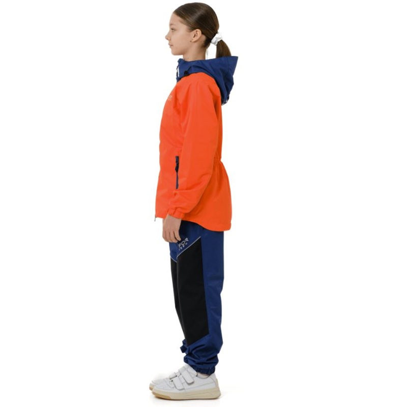 Dragonfly Комплект дождевой (куртка брюки) Active Teenager Orange - Blue (мембрана) - фото 15