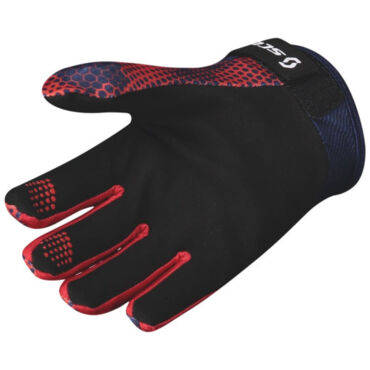 Scott Перчатки 350 Fury blue red - миниатюра 2