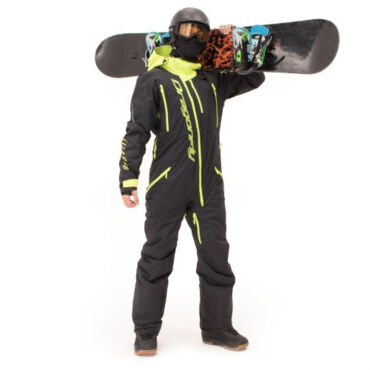 Dragonfly Комбинезон Gravity Premium Man Black - Yellow Green 2023 - миниатюра 11