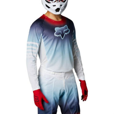 Fox Мотоджерси Airline Reepz White Red Blue - миниатюра 6