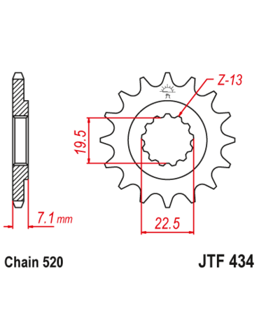 Звезда ведущая JTF434.15