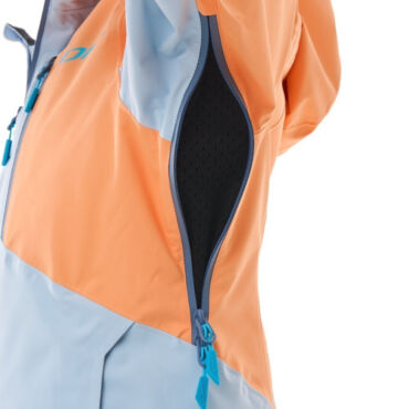 Dragonfly Куртка горнолыжная утепленная Gravity Woman 2025 Mock Orange Light Blue - миниатюра 19