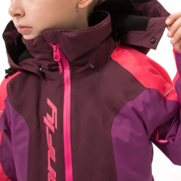 Dragonfly Зимний утепленный комбинезон DF Junior Gravity Purple - Brown 2023 - миниатюра 12