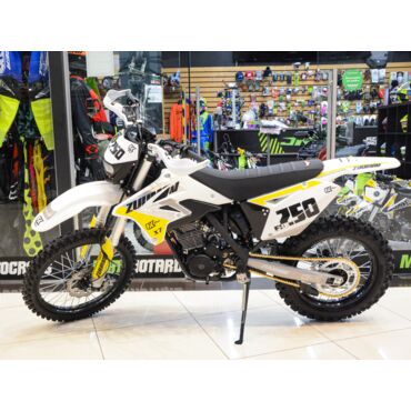Мотоцикл кроссовый Zuumav FXR 250CC Yellow White 21 18 - миниатюра 1