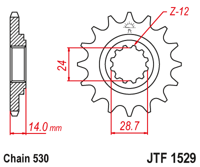 Звезда ведущая JTF1529.17 - фото 1