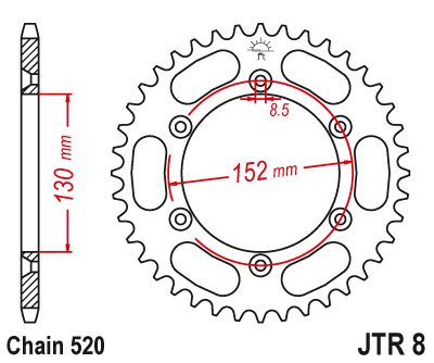 Звезда ведомая JTR8 48 - фото 1