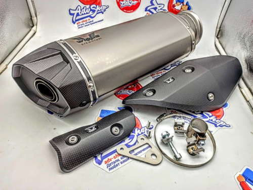 Wings Titanium Mufflers прямоточный титановый выхлоп (silver) -short 1290 SUPER ADVENTURE R S (21 24) - фото 3