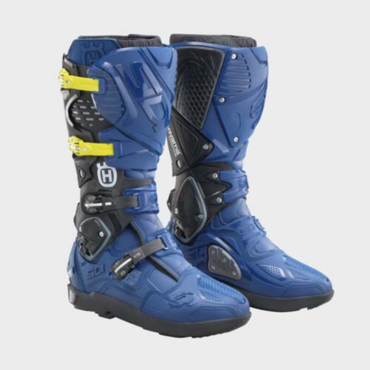 Мотоботы SIDI Crossfire X3 SRS Husqvarna Boots, blue yellow (42, Взрослая  Кросс эндуро) - миниатюра 2