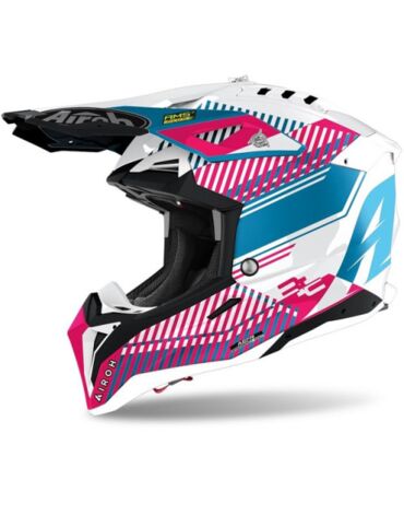 Шлем AIROH AVIATOR 3 Wave Pink Chrome