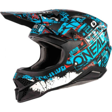 Oneal Кроссовый шлем 3Series Ride Синий Черный - миниатюра 6