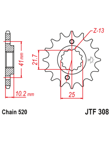 Звезда ведущая JTF308 15