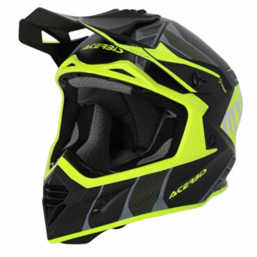 Acerbis Шлем кроссовый X Track 22 06 Black Fluo Yellow - миниатюра 4