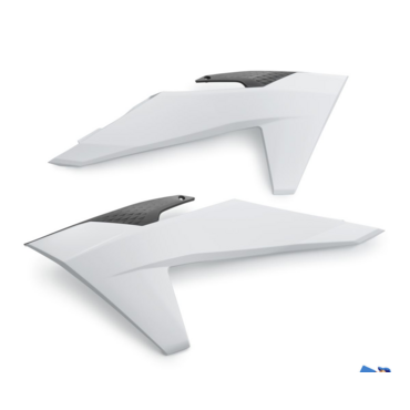 KTM SPOILER SET WHITE спойлеры радиатора комплект ( белый ) SX SXF 23 24, EXC EXCF 24-> ( A46008054000AB1 ) - миниатюра 1