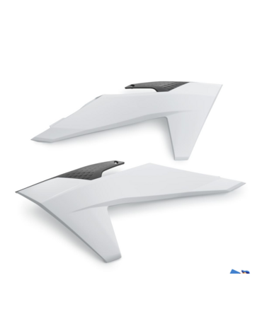 KTM SPOILER SET WHITE спойлеры радиатора комплект ( белый ) SX SXF 23 24, EXC EXCF 24-> ( A46008054000AB1 )