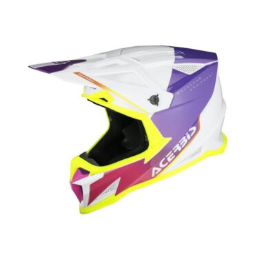 Acerbis Шлем T711 White Purple - миниатюра 10