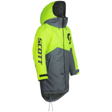 SCOTT Куртка Coat Warm Up grey neon yellow - миниатюра 4