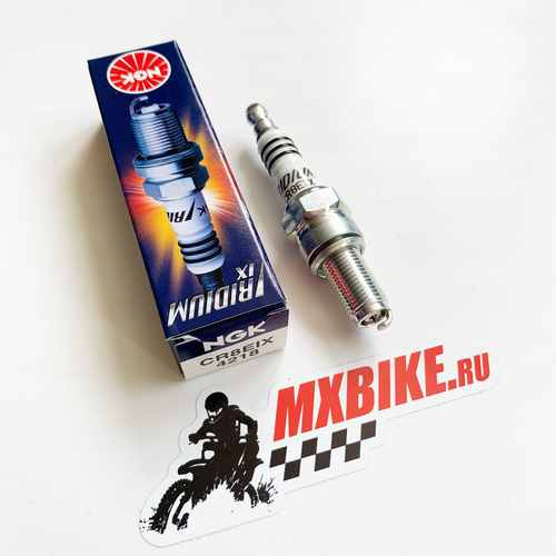 Свеча зажигания иридиевая NGK (CR8EIX) Yamaha YZ250F 01 13; WR250F 01 06; YZ450F 03 21; WR450F 04 21 / Kawasaki KX250F 04 10 / Suzuki RM Z250 04 06 NGK (CR8EIX) - фото 9