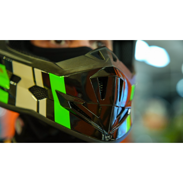 Кроссовый шлем IXS IXS361 2.3, Чёрный Зелёный - миниатюра 11