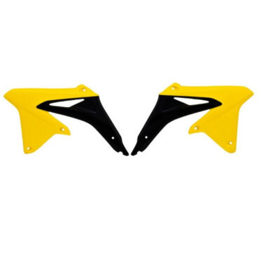 Боковины радиатора Suzuki RM Z450 2008 2017, RMX450Z 2010 2019, Желтый черный - миниатюра 1
