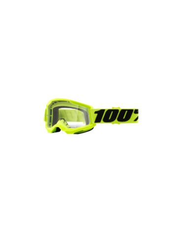 Очки подростковые 100% Strata 2 Junior Goggle Fluo Yellow / Clear Lens