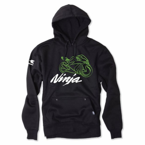 Толстовка Factory Effex Kawasaki Ninja Pullover черная 2XL