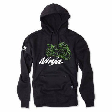 Толстовка Factory Effex Kawasaki Ninja Pullover черная 2XL - миниатюра 1