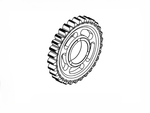 Шестерня 2й передачи вторичного вала КПП KTM 125 150SX 19- / Husqvarna TC125 150 19- / GasGas MC125 150 21- - фото 1