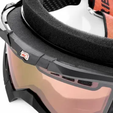 Ariete Маска снегоходная Ariete Riding Crows Basic, цвет оправы черный, янтарные линзы, ANTIFOG - миниатюра 3
