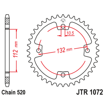 Звезда ведомая JTR1072.38 - миниатюра 1
