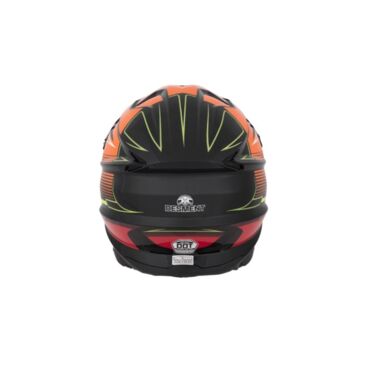 Desment Шлем кроссовый Raptor Black Blue Orange graphic - миниатюра 7