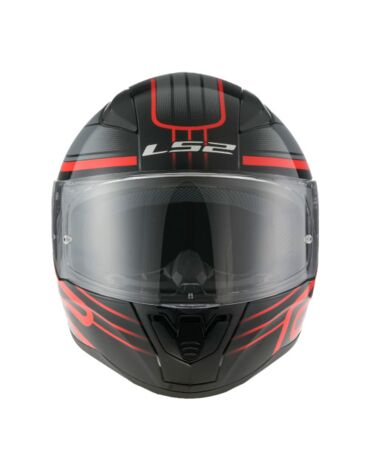 Шлем дорожный LS2 FF353 RAPID II CIRCUIT, black red (L, Взрослая  Дорожная)