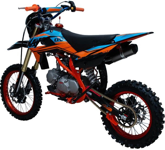 Питбайк KAYO EVOLUTION K125EM 17 14 KRZ (механ. сцепл., эл. стартер 2024 г.) - фото 5