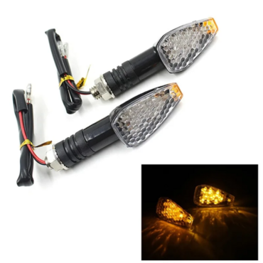 Поворотники на мотоцикл LED карбоновые - миниатюра 3
