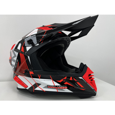 Шлем кроссовый Карбоновый AIM RH855 Carbon Razor White Red(чз) - миниатюра 2