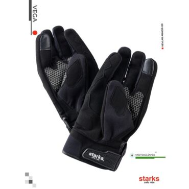 Мотоперчатки STARKS Vega, black (S, Взрослая  Дорожная) - миниатюра 2