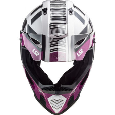 LS2 Шлем MX437 Fast XCODE Бело фиолетовый - миниатюра 5