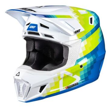 Leatt Шлем кроссовый  7.5 V26 Pixel Blue + очки Velocity 4.5 - миниатюра 6