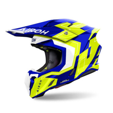 Airoh Шлем Twist 3 Dizzy Blue Yellow Gloss - миниатюра 2