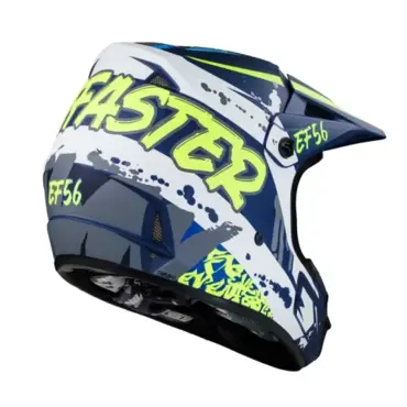 Мотошлем EF56 Base MX сине белый HiViz матовый - миниатюра 5