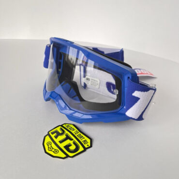 Очки 100% Strata 2 Goggle Blue с прозрачной линзой - миниатюра 2
