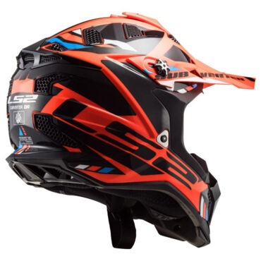 LS2 Мотошлем MX700 Subverter Evo Stomp Черно оранжевый - миниатюра 6