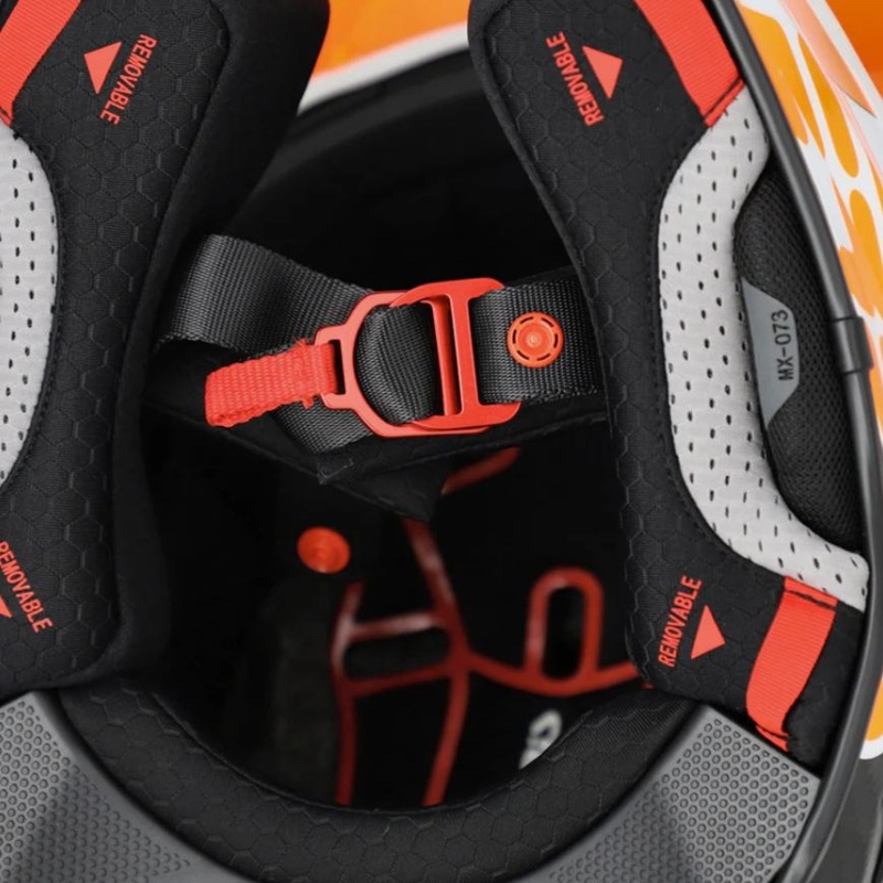 Acerbis Шлем Airstrike C 22 06 Orange White - фото 11